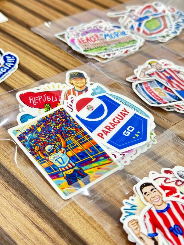 STICKERS ALBIRROJOS PLANCHA OFICIAL LGC VERSIÓN 2