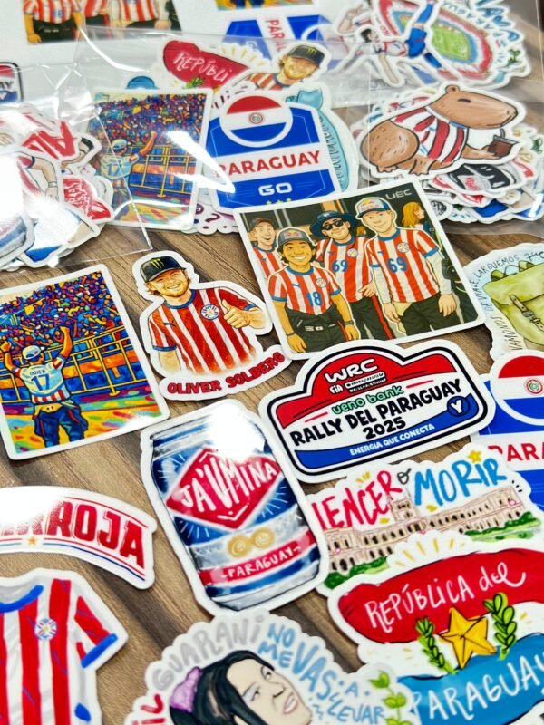 STICKERS ALBIRROJOS PLANCHA OFICIAL LGC VERSIÓN 2