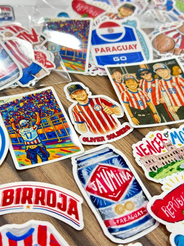 STICKERS ALBIRROJOS PLANCHA OFICIAL LGC VERSIÓN 2