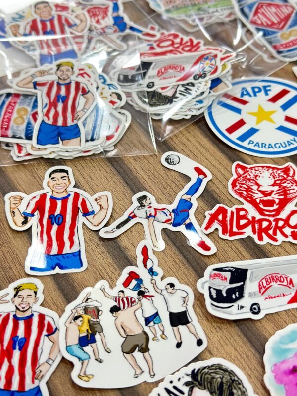 STICKERS ALBIRROJOS PLANCHA OFICIAL LGC VERSIÓN 1