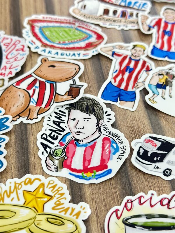 STICKERS ALBIRROJOS PLANCHA OFICIAL LGC VERSIÓN 1