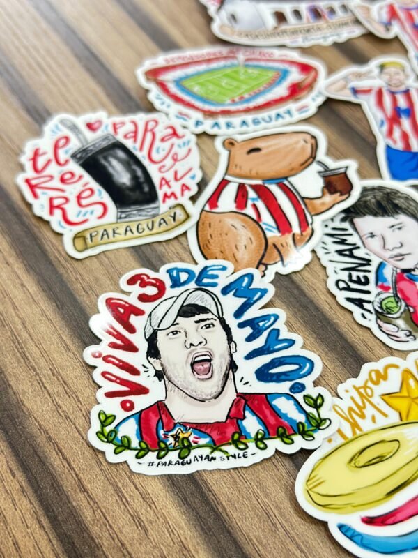 STICKERS ALBIRROJOS PLANCHA OFICIAL LGC VERSIÓN 1