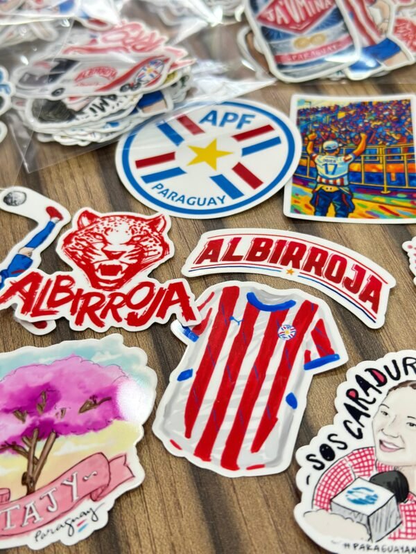 STICKERS ALBIRROJOS PLANCHA OFICIAL LGC VERSIÓN 1
